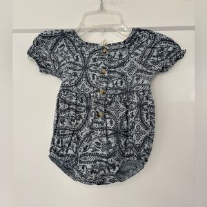 Kate Quinn Hansel and Gretel Woodland Cottagecore Blue Bubble Romper